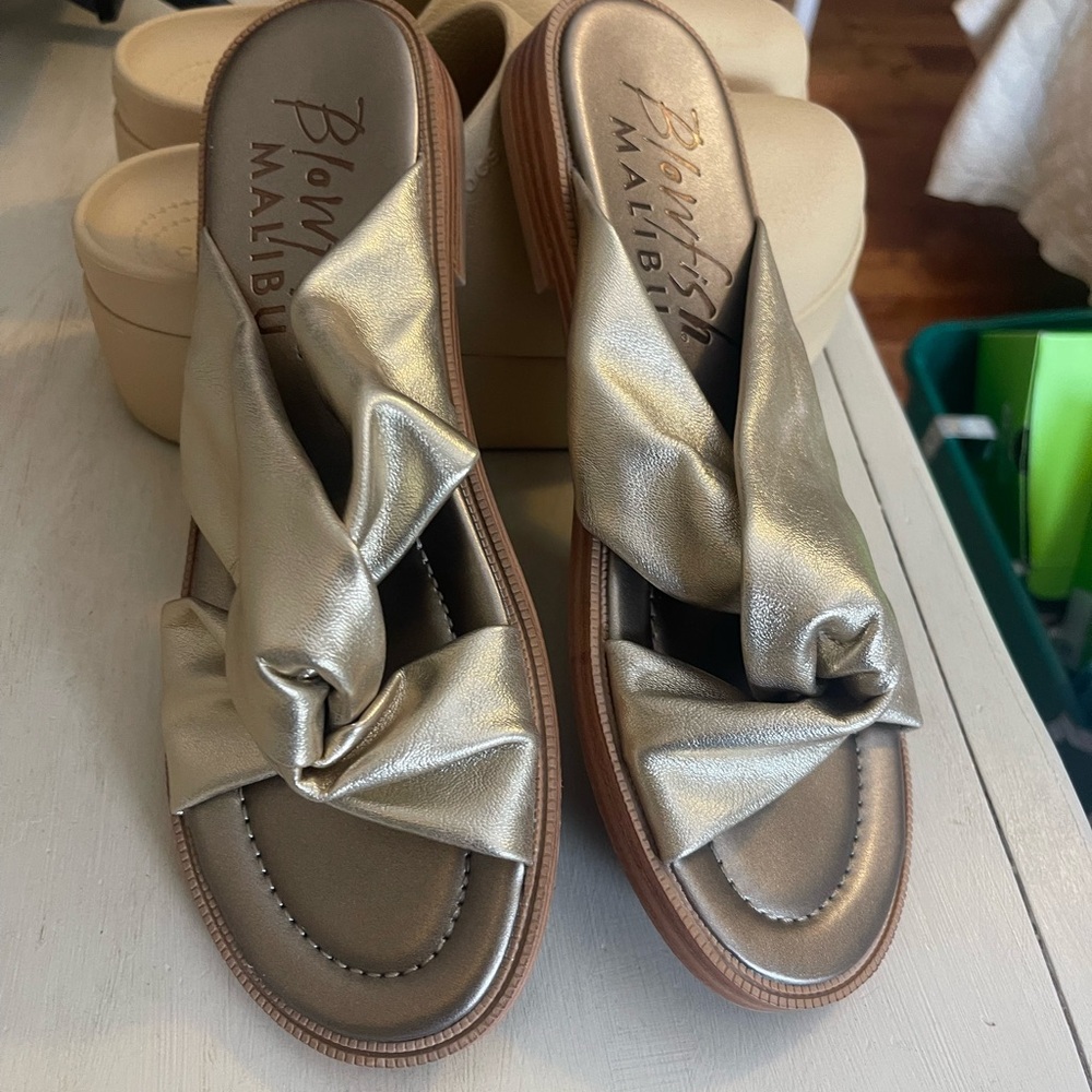 Blowfish Metallic Gold Women's Sandals